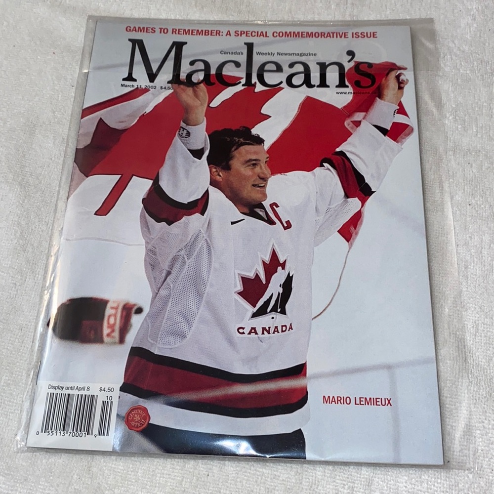 2002 Maclean’s Olympic Mario Lemieux